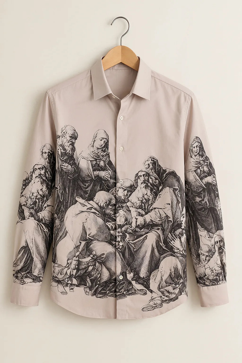 Men's Renaissance Art Print Shirt