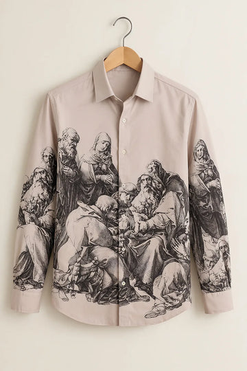 Men's Renaissance Art Print Shirt