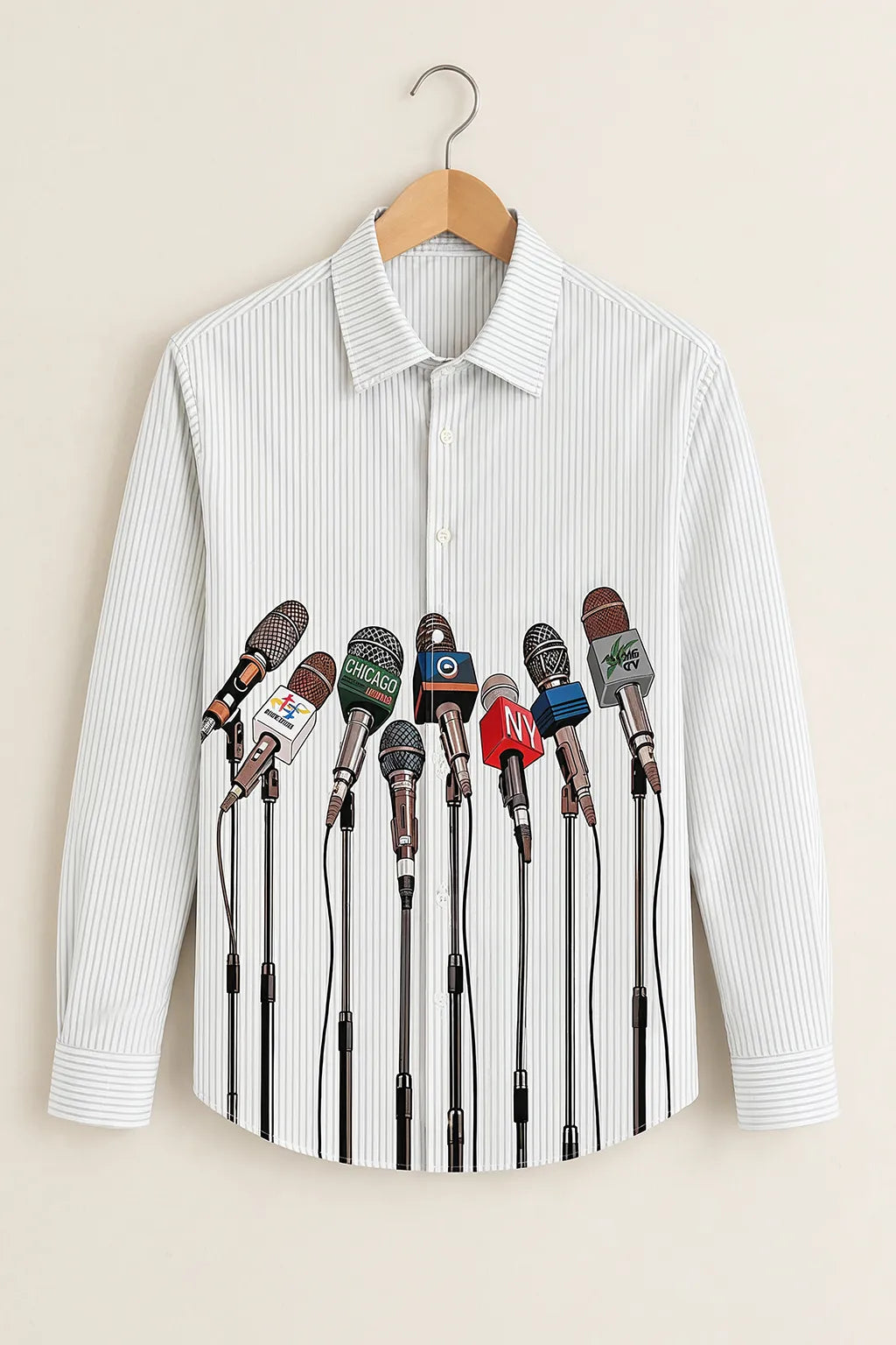 Men's Press Conference Print Shirt