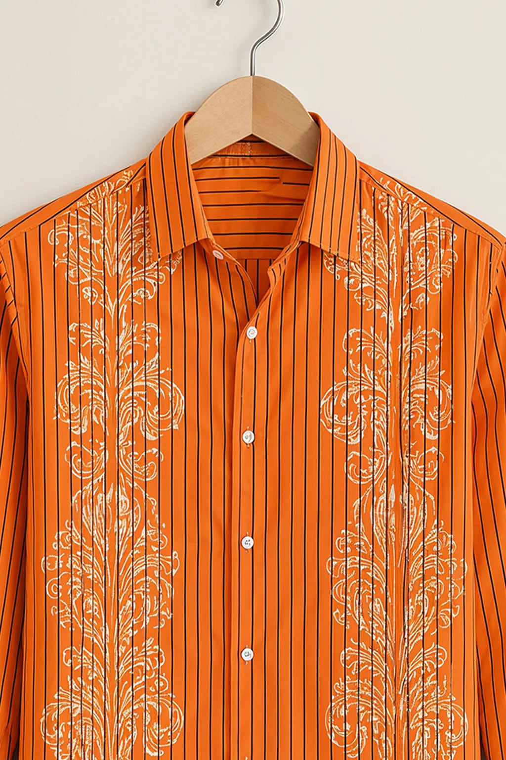 Men's Baroque Stripe Print Shirt
