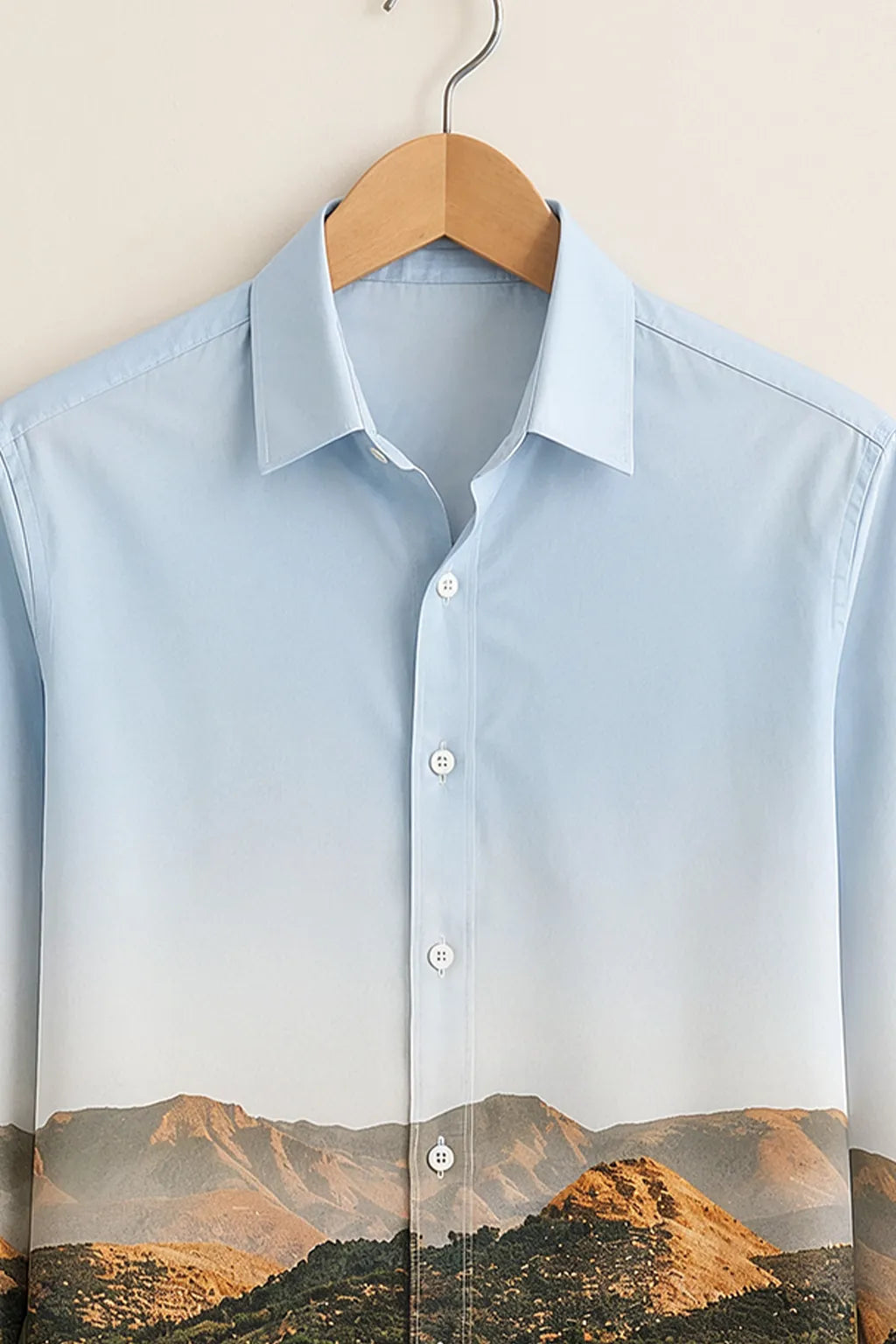 Desert Horizon Landscape Print Shirt