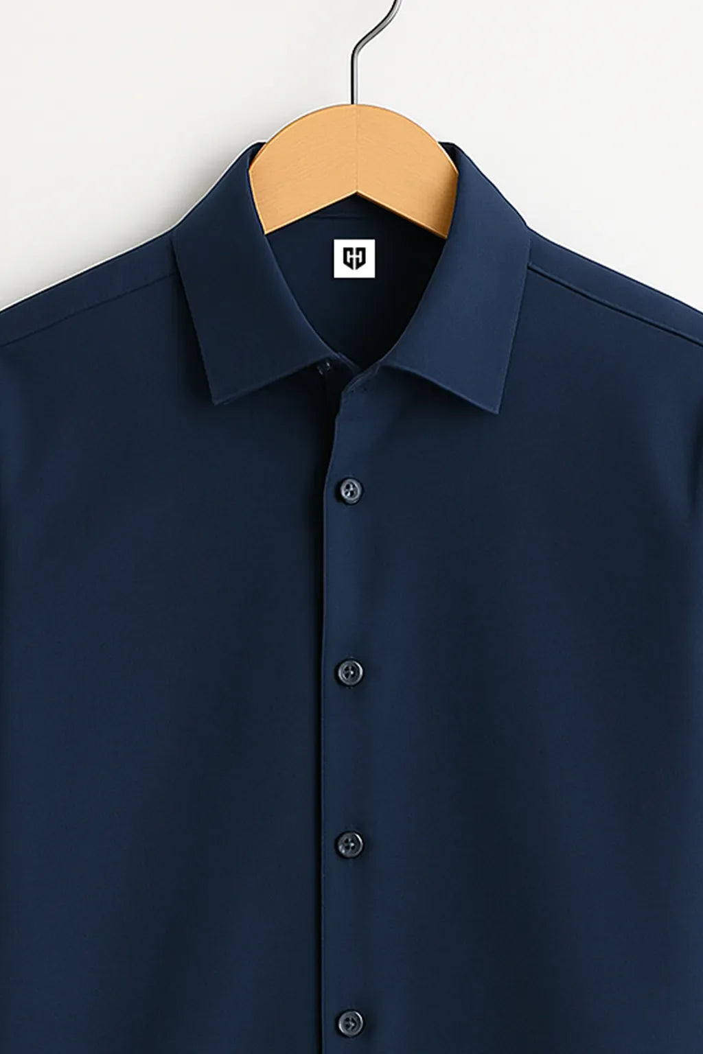 Duckberry's Signature Dak Blue Camp Collar Design with Crisp Stitching and Polished Look Shirt