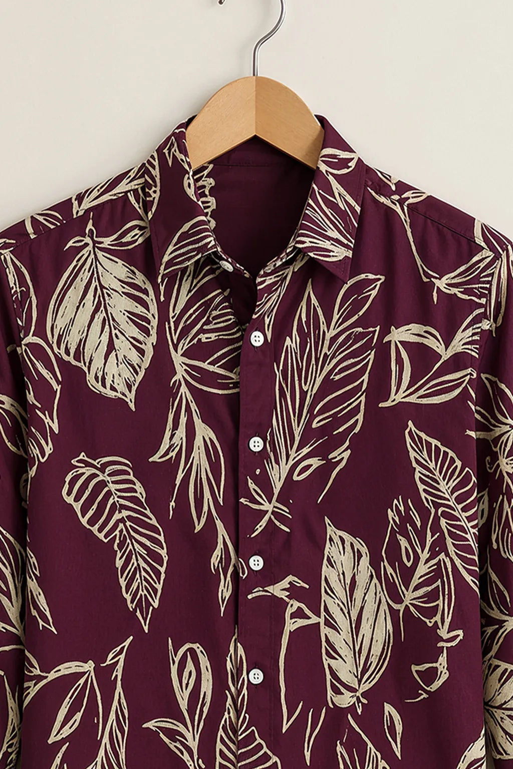 Men's Nature Sketch Print Shirt