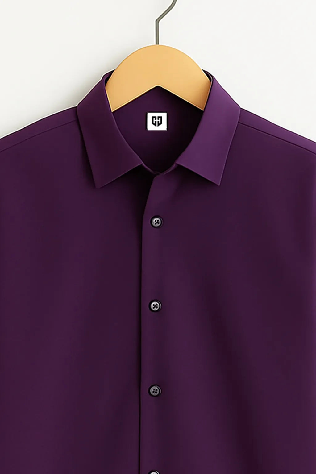 Duckberry's Signature Purple Camp Collar Design with Crisp Stitching and Polished Look Shirt