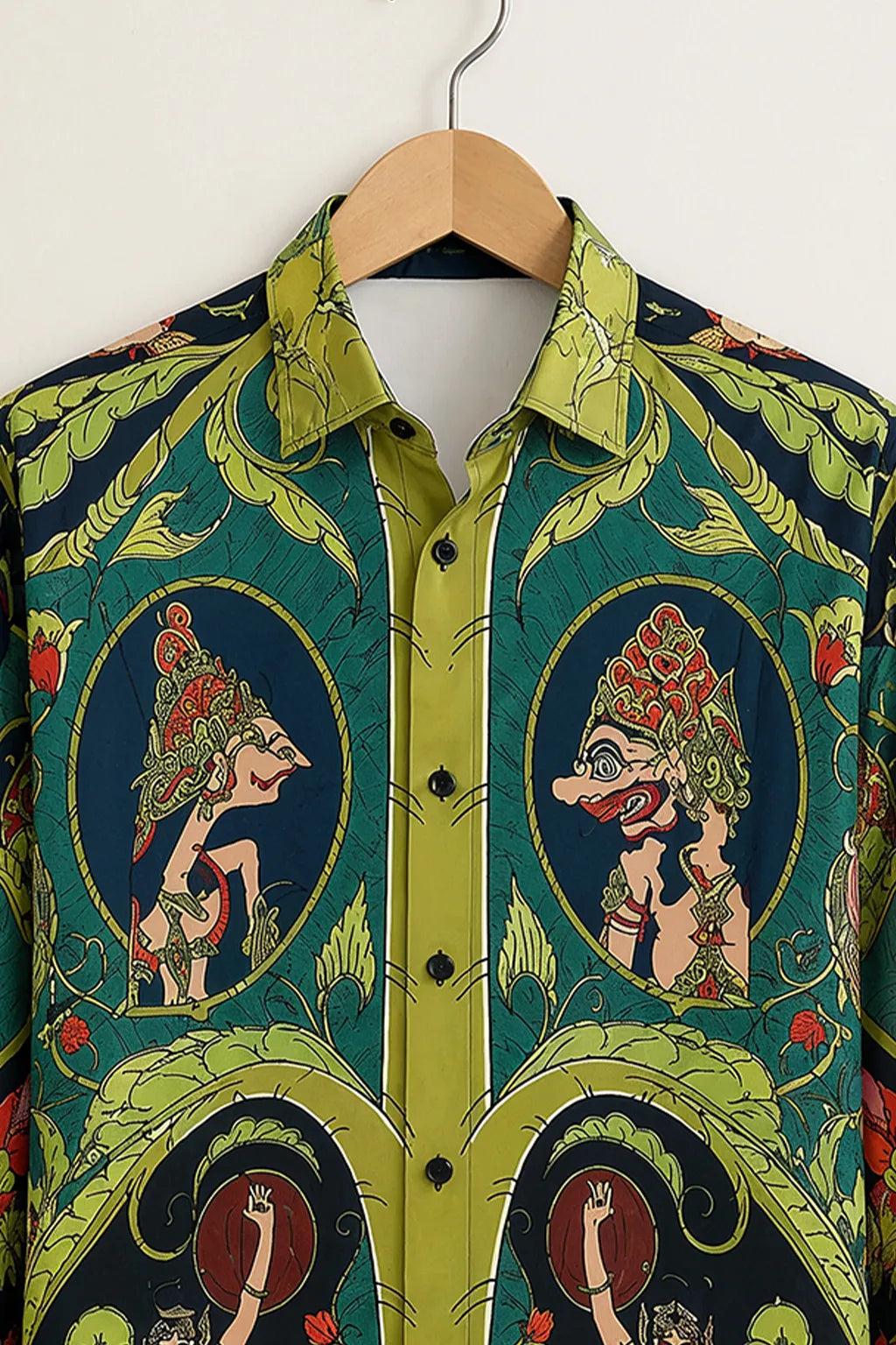 Men's Traditional Puppet Art Print Shirt