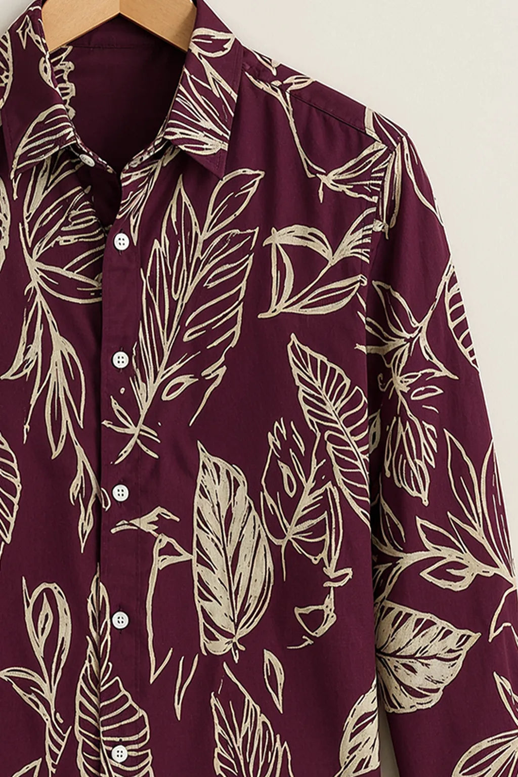 Men's Nature Sketch Print Shirt